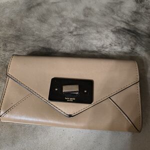 Kate Spade Beige Envelope Clutch